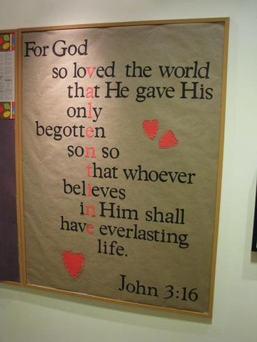 Bible Inspired Valentine's Day Bulletin Board Idea For Sunday School Classrooms