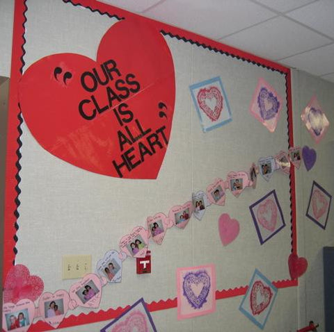 Our Class is All Heart Valentine's Day Bulletin Board Display