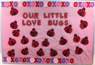Our Little Love Bugs Valentine's Day Bulletin Board Idea
