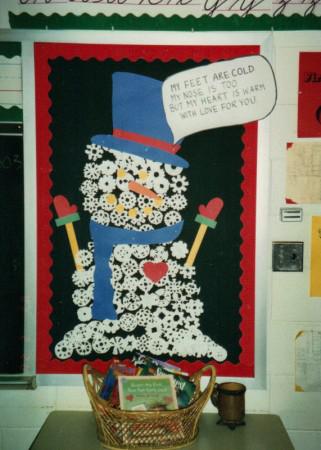 Snowman Valentine Bulletin Board Idea