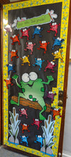 Hop Into Second Grade! - Frog Themed Welcome Classroom Door Decoration