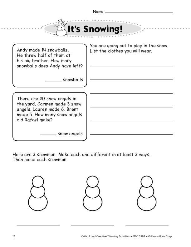 critical thinking activities for grade 2
