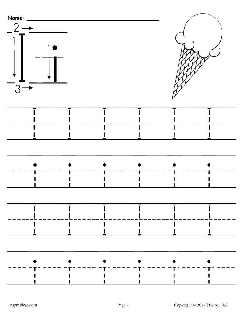 Printable I Alphabet Worksheets Printable Alphabet Worksheets