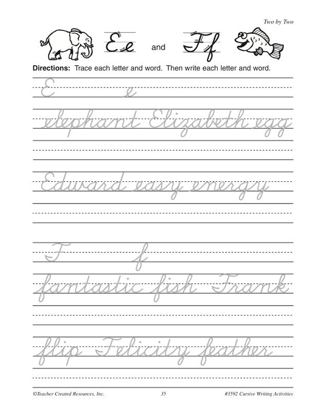 Teacher Created Resources Cursive Writing Activities | TCR3592 – SupplyMe