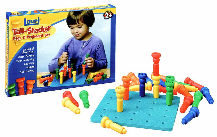 PlayMonster Tall-Stacker™ Pegs & Pegboard Set | LR-2444 – SupplyMe