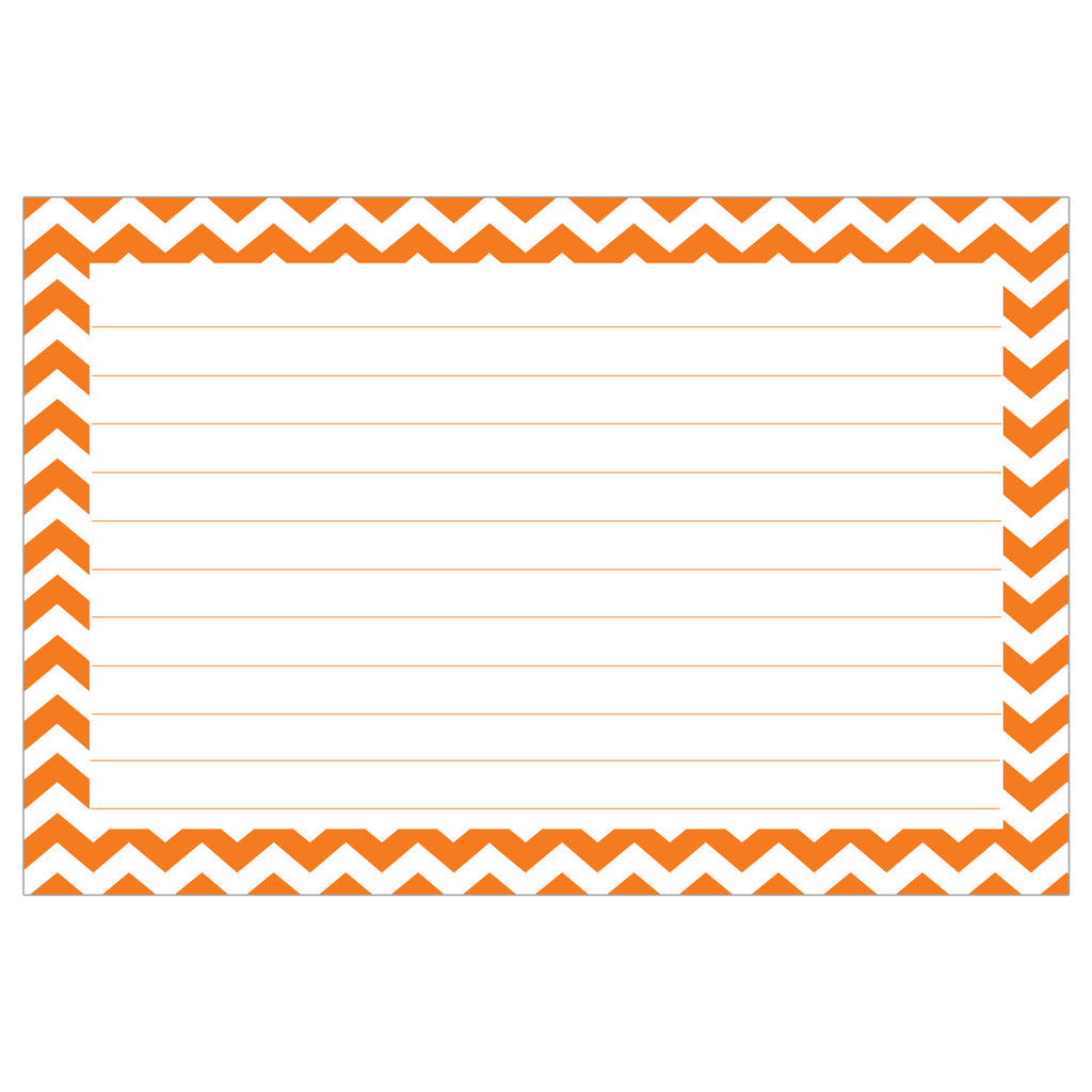 Border Index Cards, 3 x 5 Lined, Chevron | TOP3550 – SupplyMe