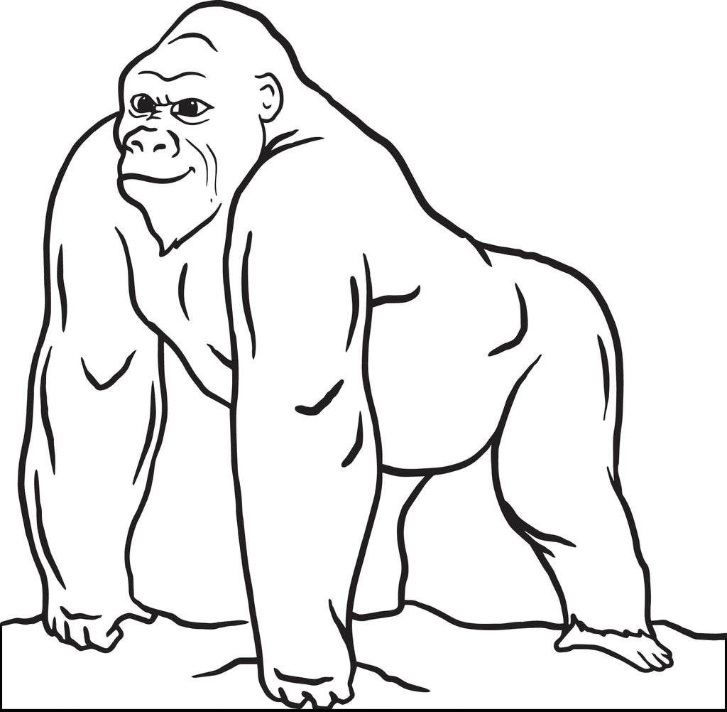 Ape Coloring Page