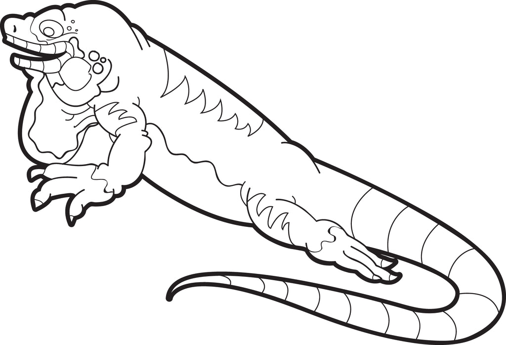 printable lizard coloring page for kids 3 supplyme