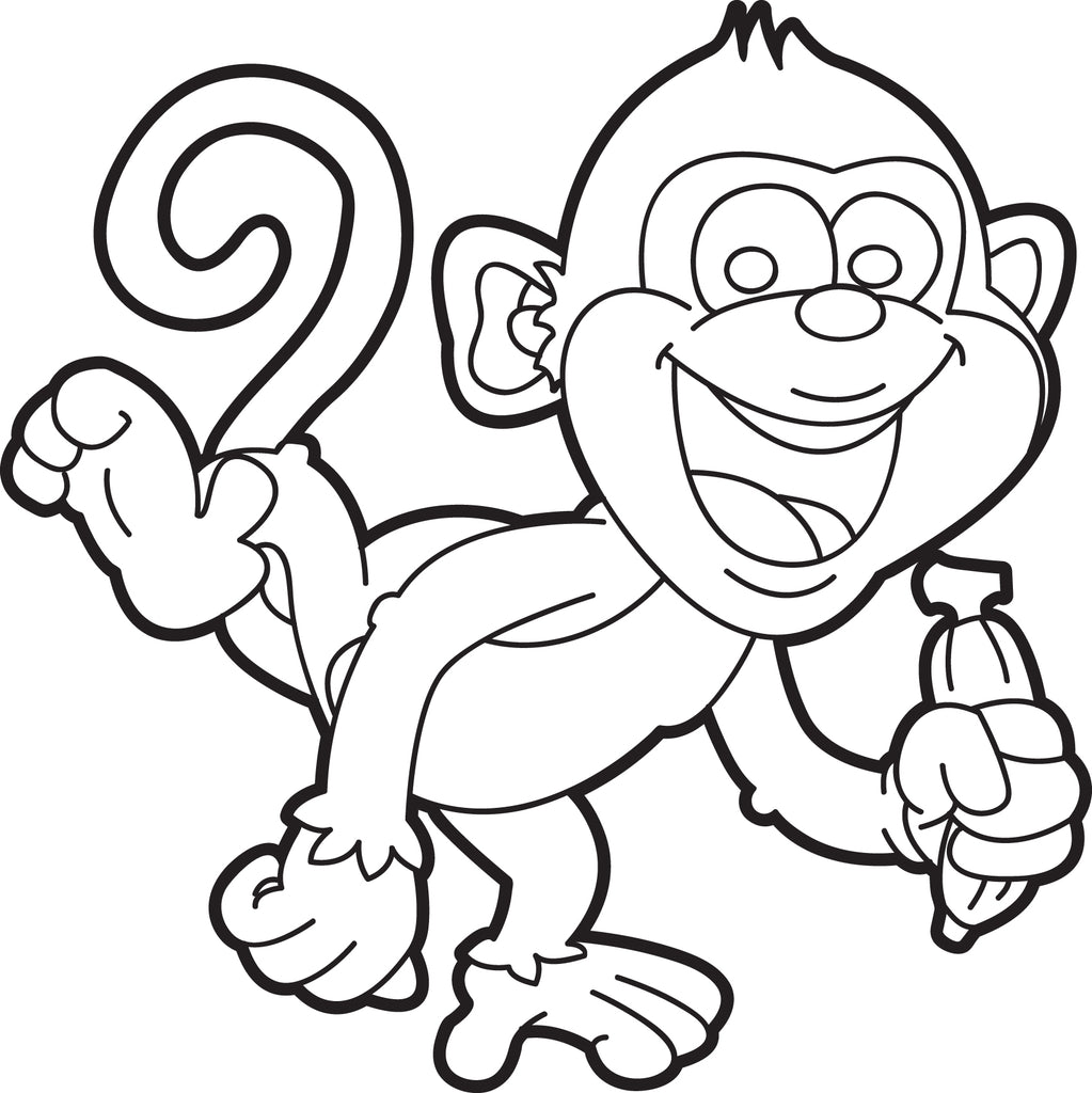 Monkey For Coloring 1