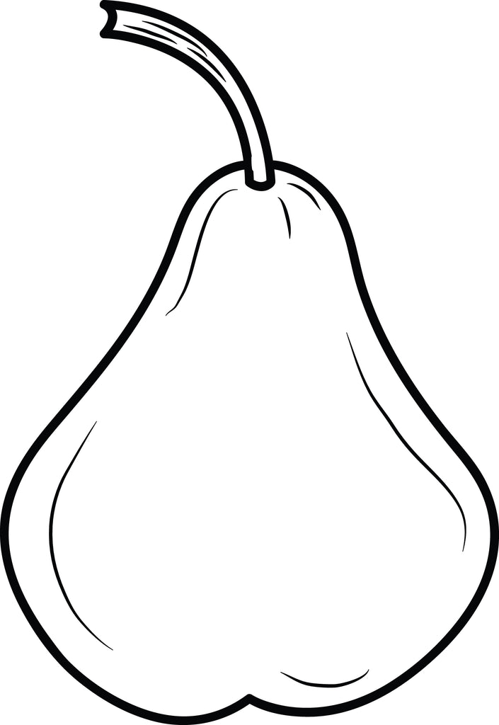 pear drawing for kids