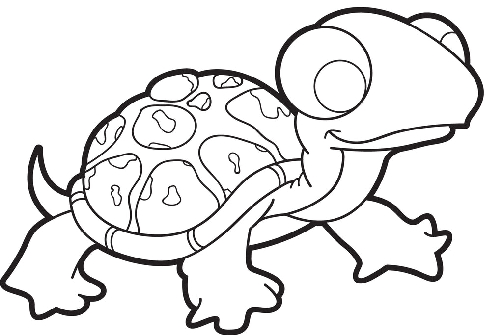cartoon turtle coloring pages for kids