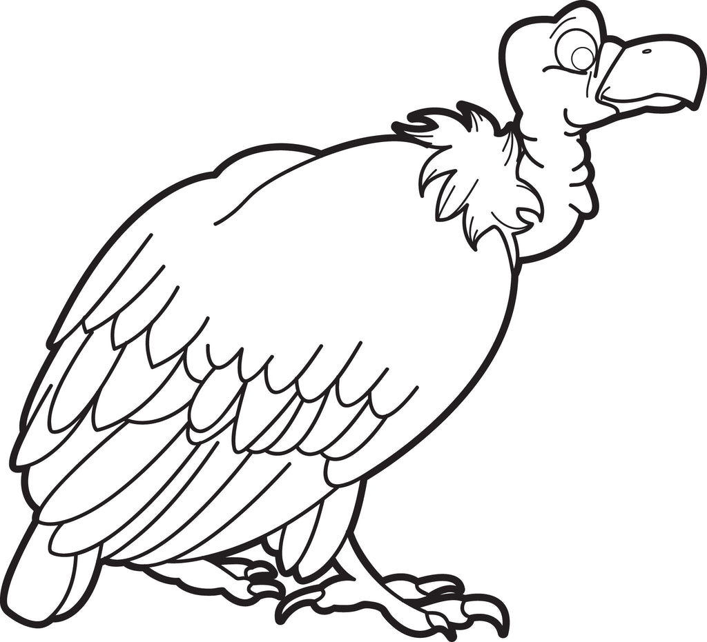 Printable Vulture Coloring Page for Kids – SupplyMe