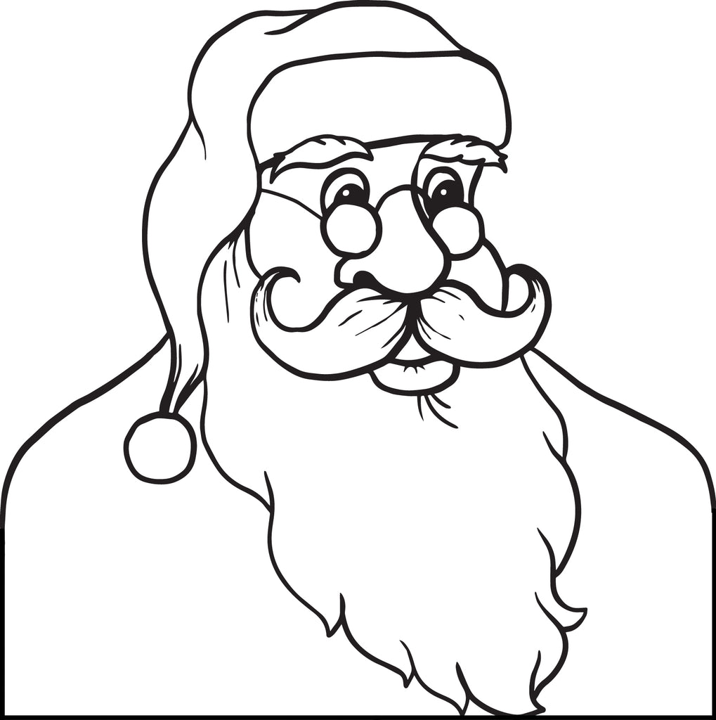 FREE Printable Santa Claus Coloring Page For Kids #2 ...