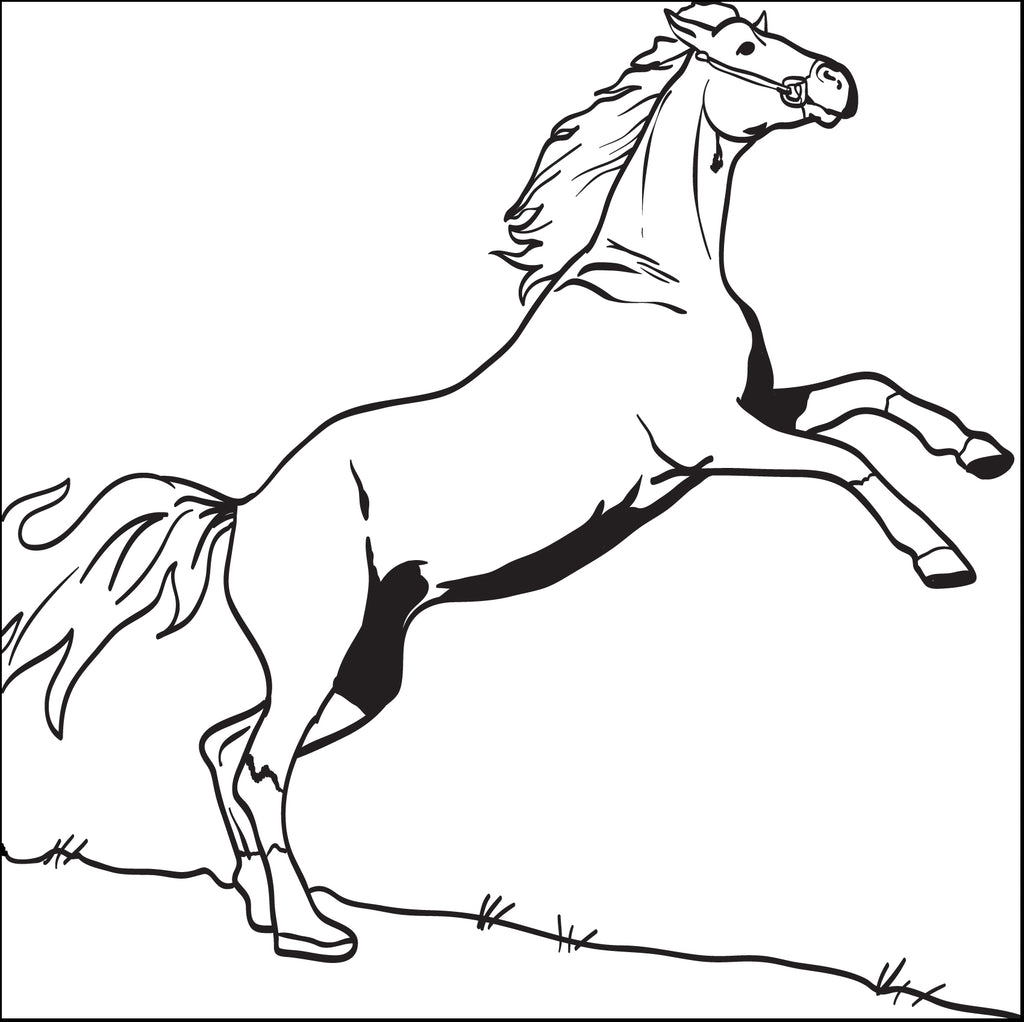 Printable Horse Coloring Page for Kids #3 – SupplyMe