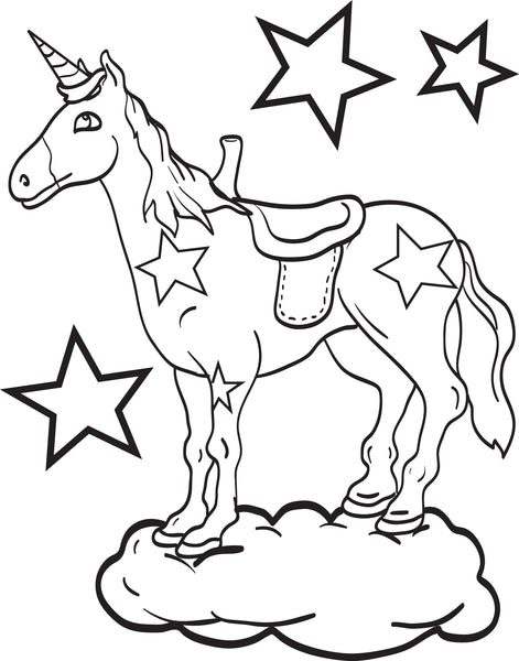 Free Printable Unicorn  Coloring  Page  for Kids SupplyMe