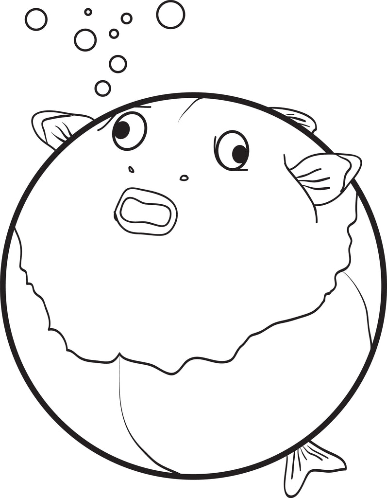 Blowfish Coloring Page