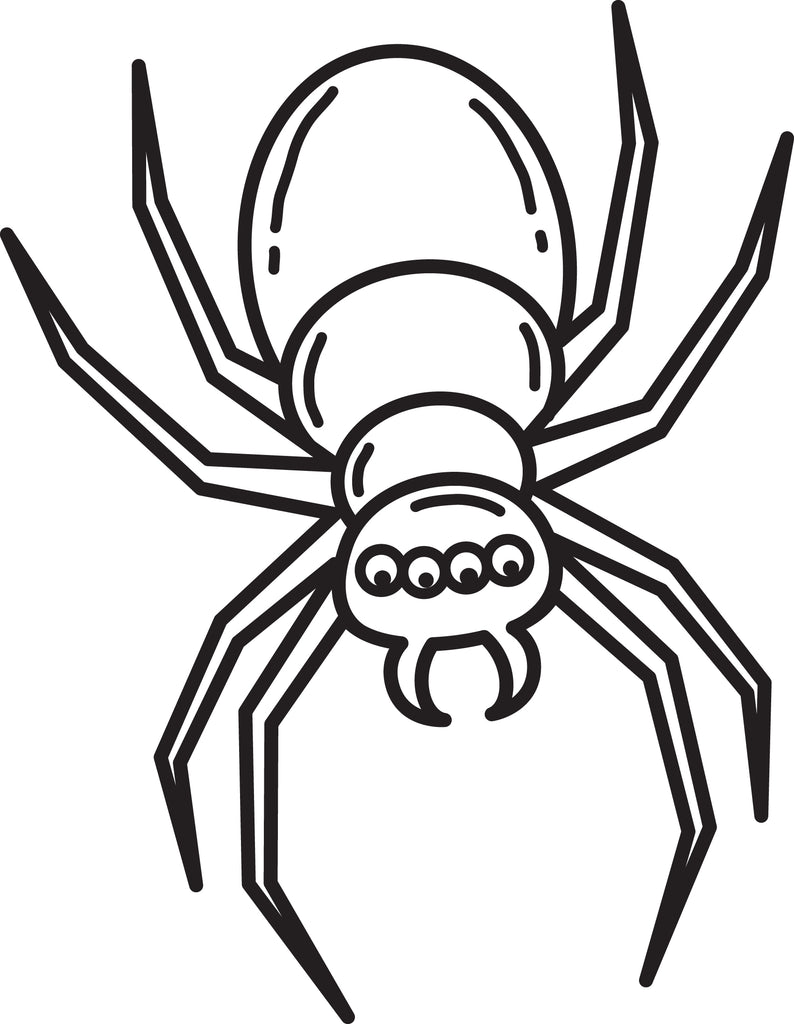 FREE Printable Halloween Spider Coloring Page for Kids #3 – SupplyMe