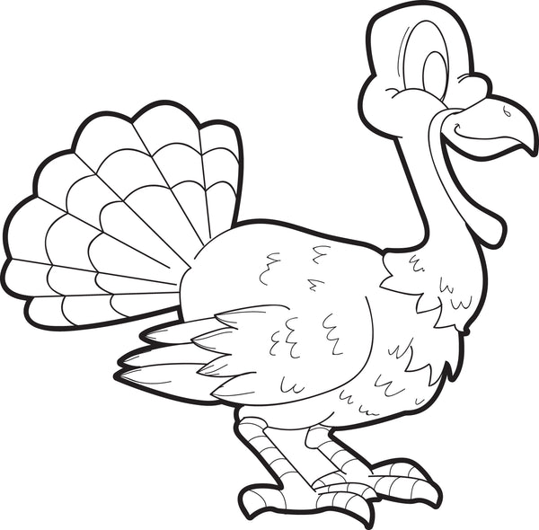 FREE Printable Thanksgiving Turkey Coloring Page for Kids #3 – SupplyMe