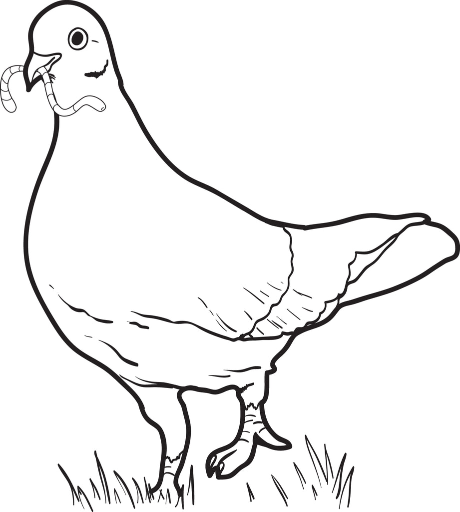 Dove Coloring Page #2