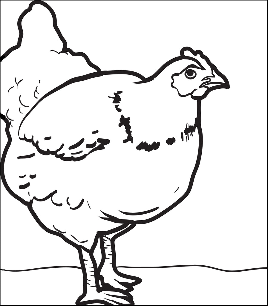 Chicken Coloring Book Online - 289+ Popular SVG File