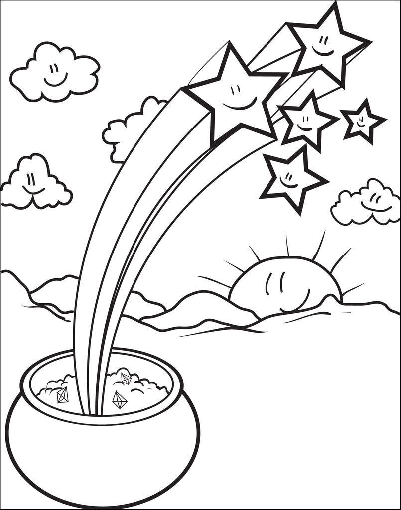 Pot of Gold Coloring Page #2