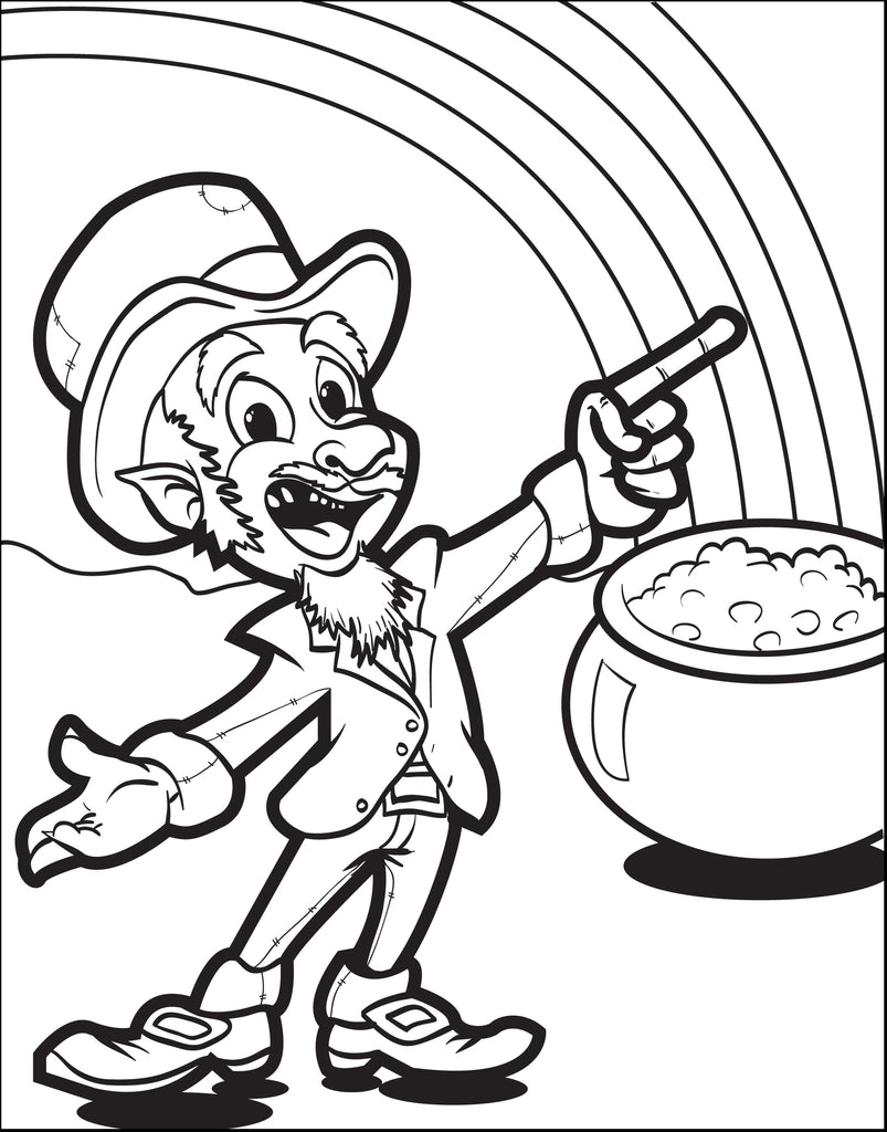 Free Printable Leprechaun Coloring Page for Kids #7 SupplyMe