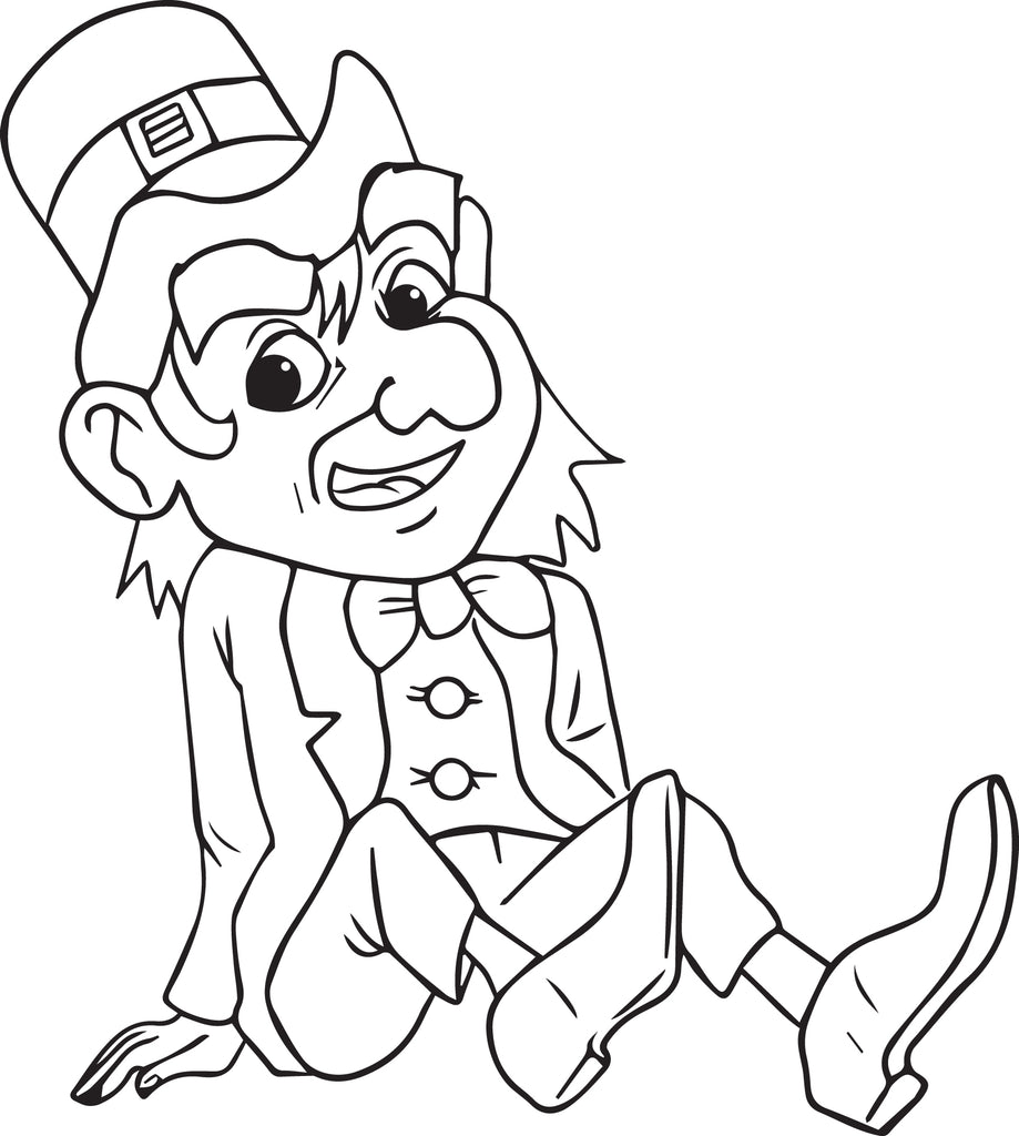 Coloring Page Leprechaun