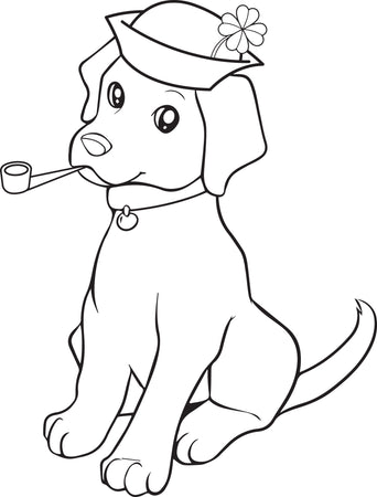 kid coloring pages dog