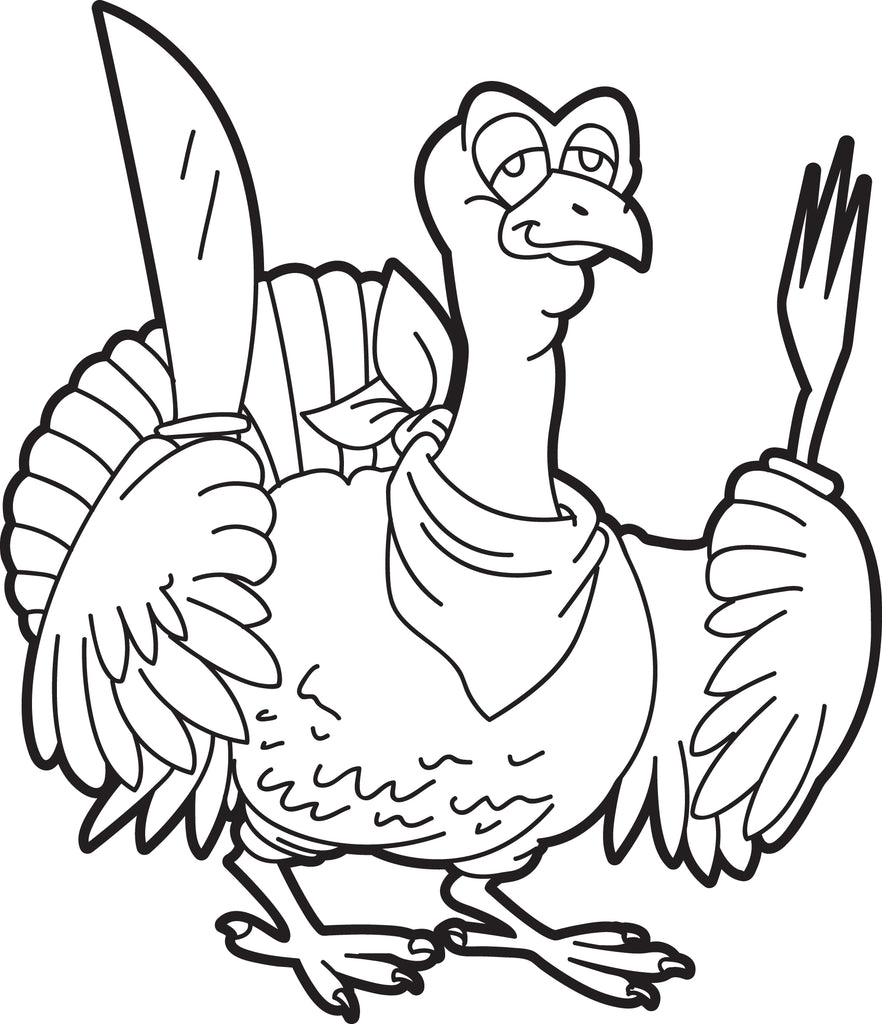 Download Printable Turkey Coloring Page For Kids - Thanksgiving ...
