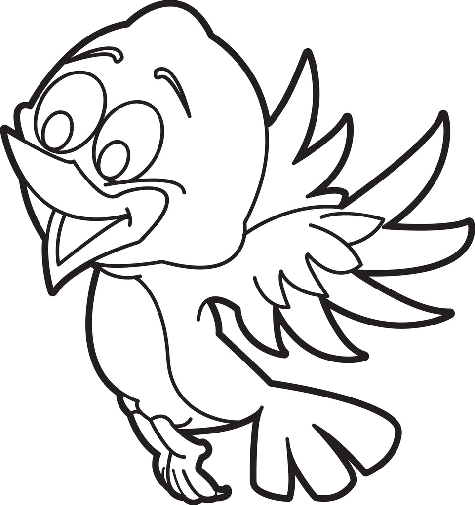 Cartoon Birdie Coloring Page