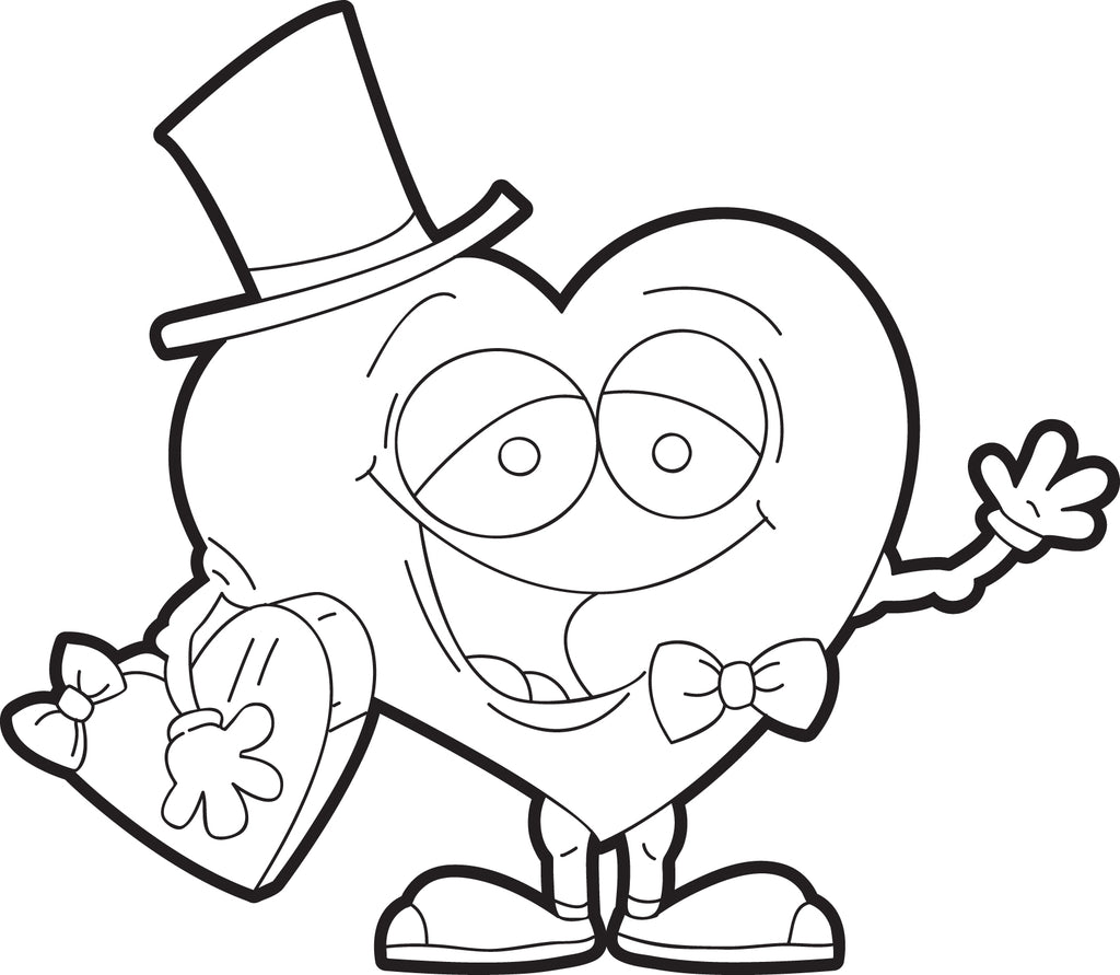 Valentine Heart Coloring Page #2