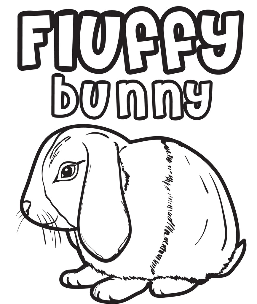Printable Bunny Rabbit Coloring Page for Kids - SupplyMe