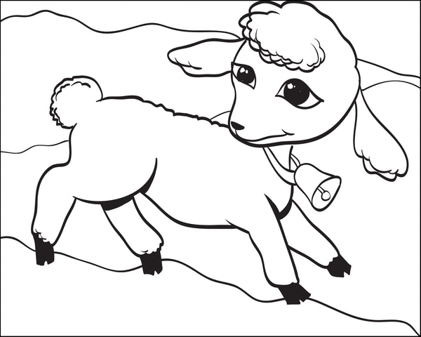 Download Printable Lamb Coloring Page for Kids - SupplyMe