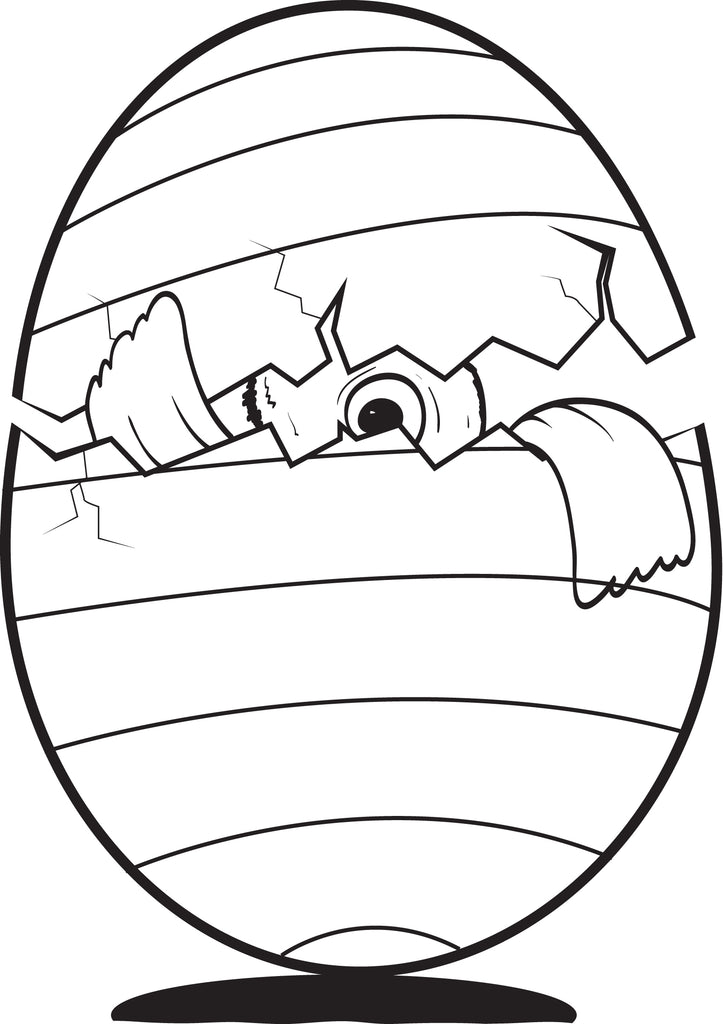 chicken egg coloring page