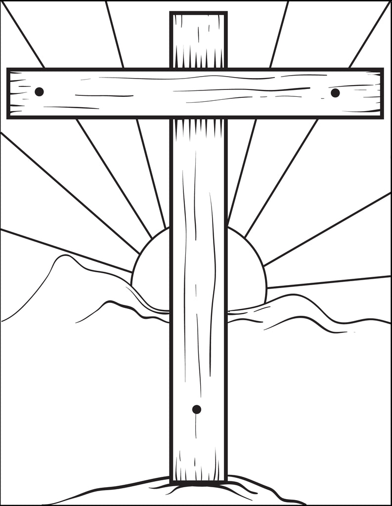 free coloring pages cross