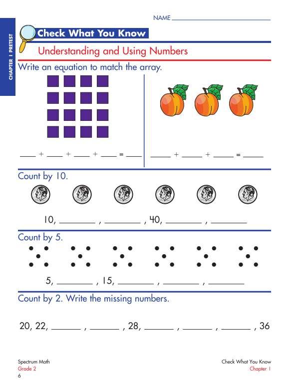 Carson Dellosa Spectrum Math Workbook Grade 2 Cd 704562 Supplyme 8950