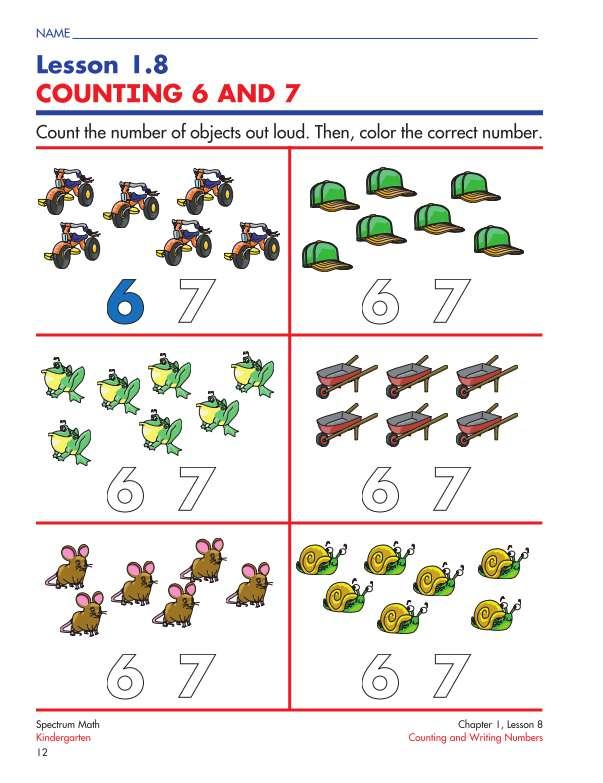 Carson Dellosa Spectrum Math Workbook, Grade K | CD-704560 – SupplyMe