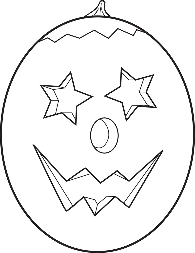 FREE Printable Pumpkin Coloring Page for Kids