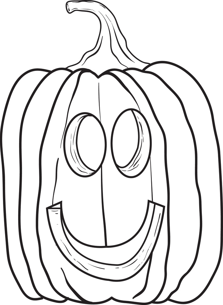 FREE Printable Pumpkin Coloring Page for Kids #9 – SupplyMe