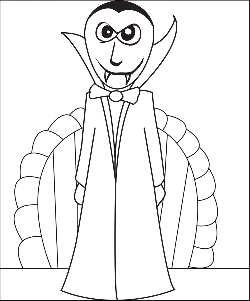 Vampire Coloring Page #2