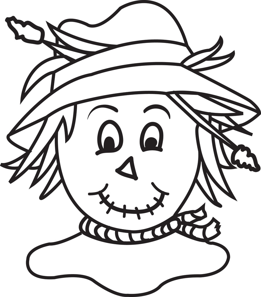 Printable Scarecrow Patterns Cut Out Sketch Coloring Page