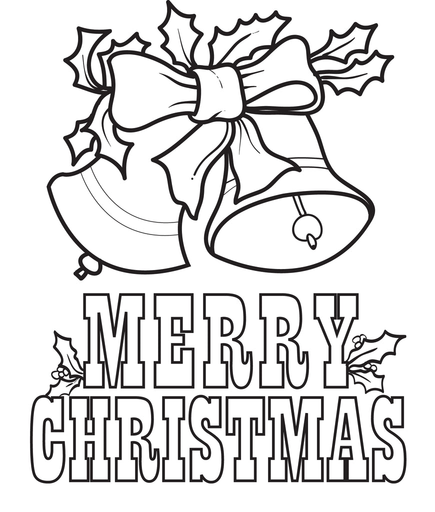 Download Printable Christmas Bells Coloring Page for Kids #5 - SupplyMe
