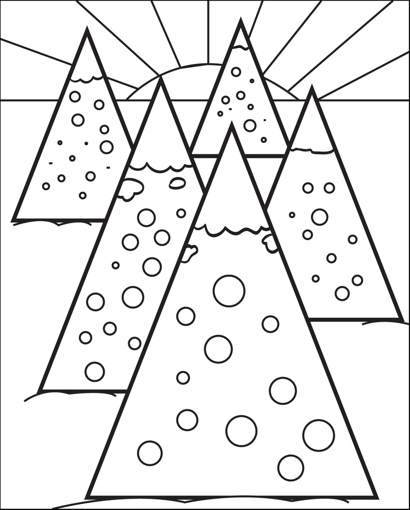 FREE Printable Christmas Tree Coloring Page for Kids