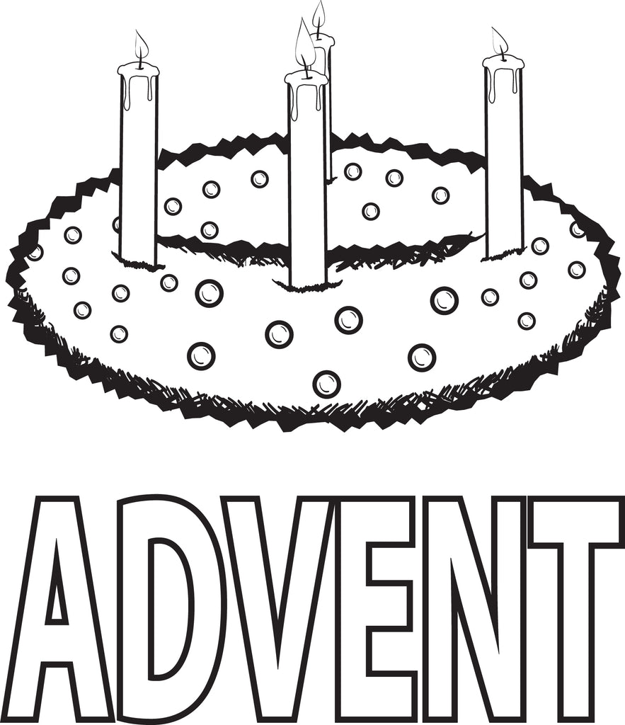 Download Printable Advent Wreath Coloring Page for Kids - SupplyMe