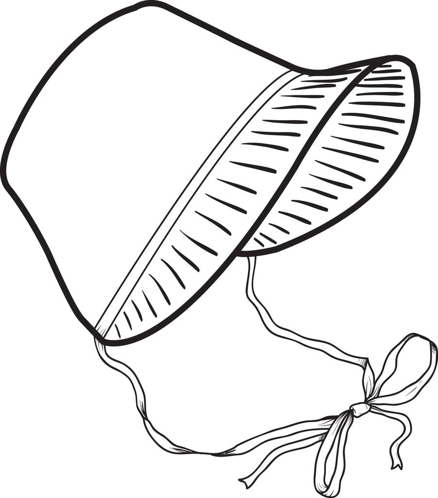 Download FREE Printable Pilgrim Bonnet Coloring Page for Kids ...