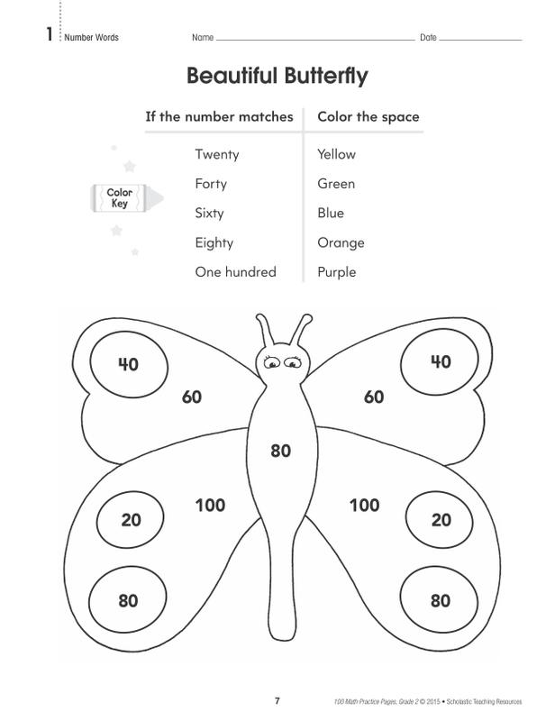 Scholastic 100 Math Practice Pages: Grade 2 | SC-579938 – SupplyMe