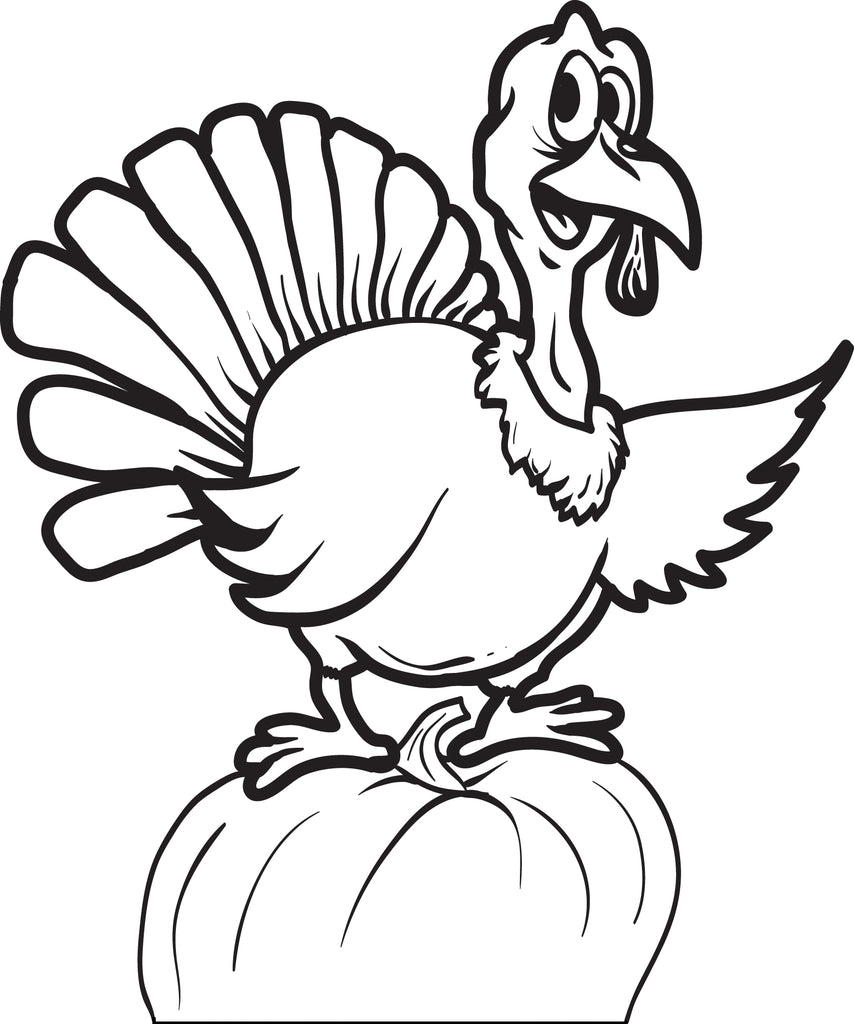 Download Printable Thanksgiving Turkey Coloring Page for Kids #8 ...