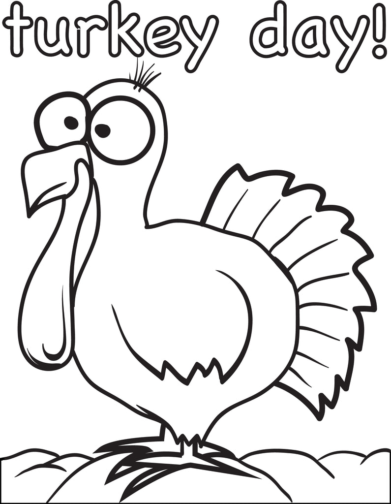 Download Printable Thanksgiving Turkey Coloring Page for Kids #10 ...