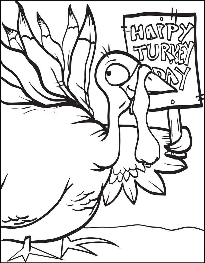 e learning for kids: Hand Turkey Coloring Pages / Painted Handprint