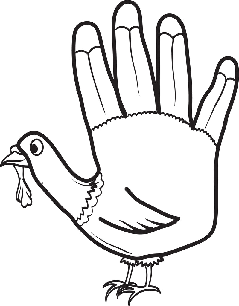 Download Printable Turkey Coloring Page for Kids #12 - SupplyMe